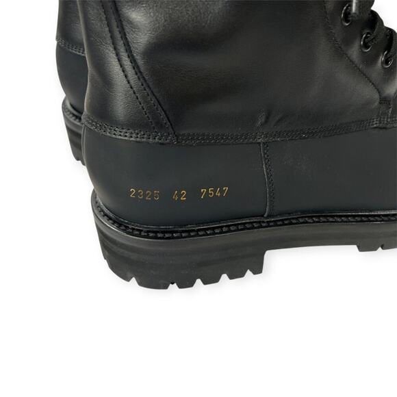 NEW Common Projects Black Soft Leather Technical Boot 2325 42 7547 MADE IN ITALY - Picture 5 of 16